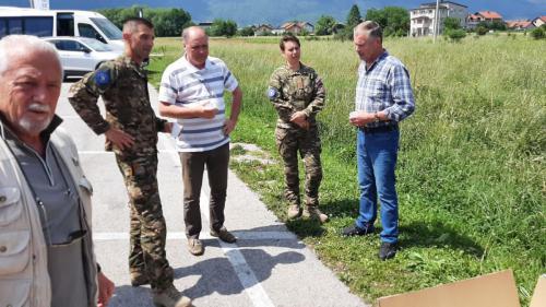 Obiskala sta nas predstavnika Slovenske vojske v Sarajevu.